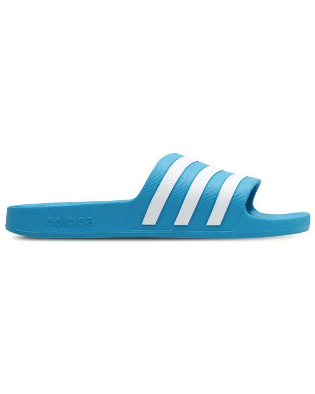 Adidas Blue Adilette Aqua Slides