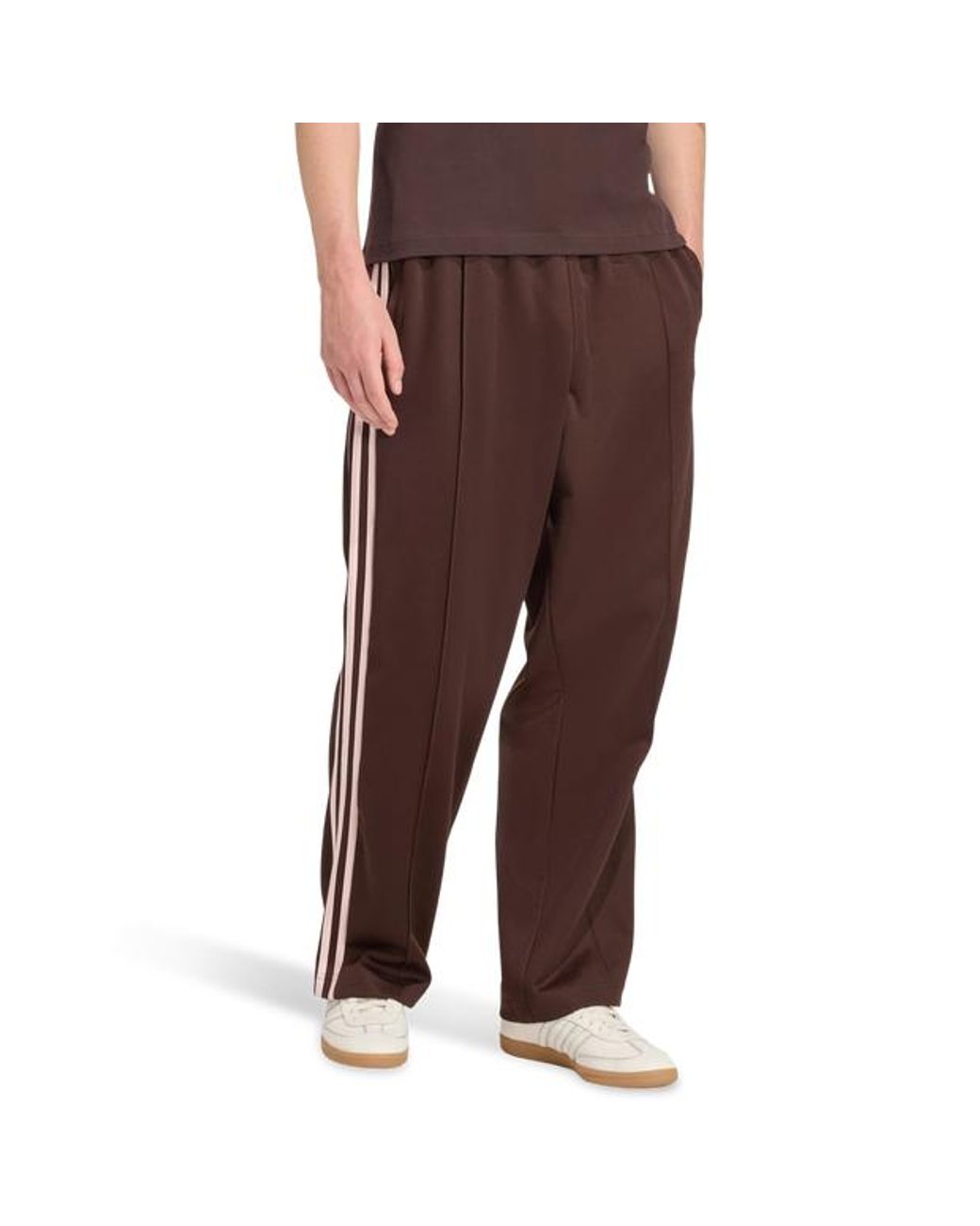 Adidas Brown Baggy Track Trousers Pants for men