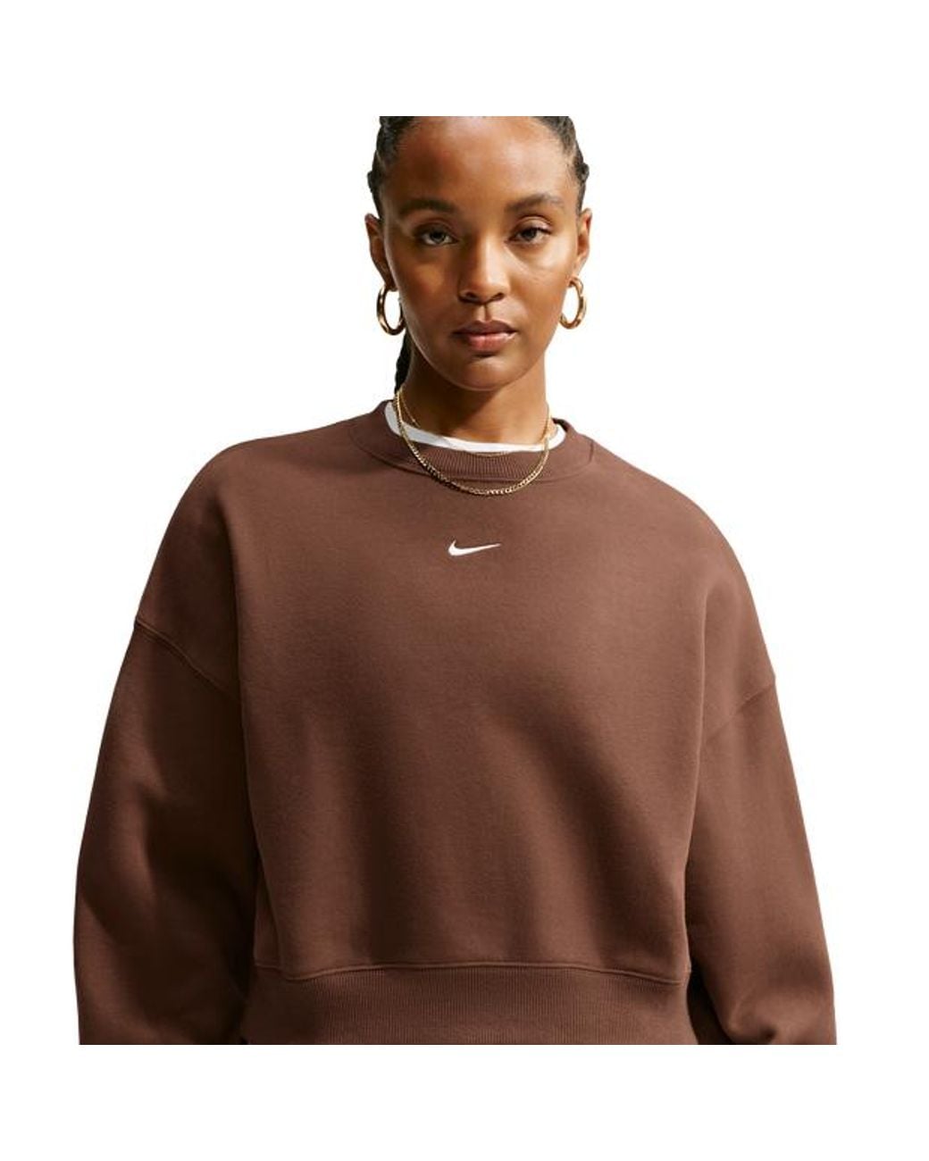 Nike Brown Fleece Sweatshirts