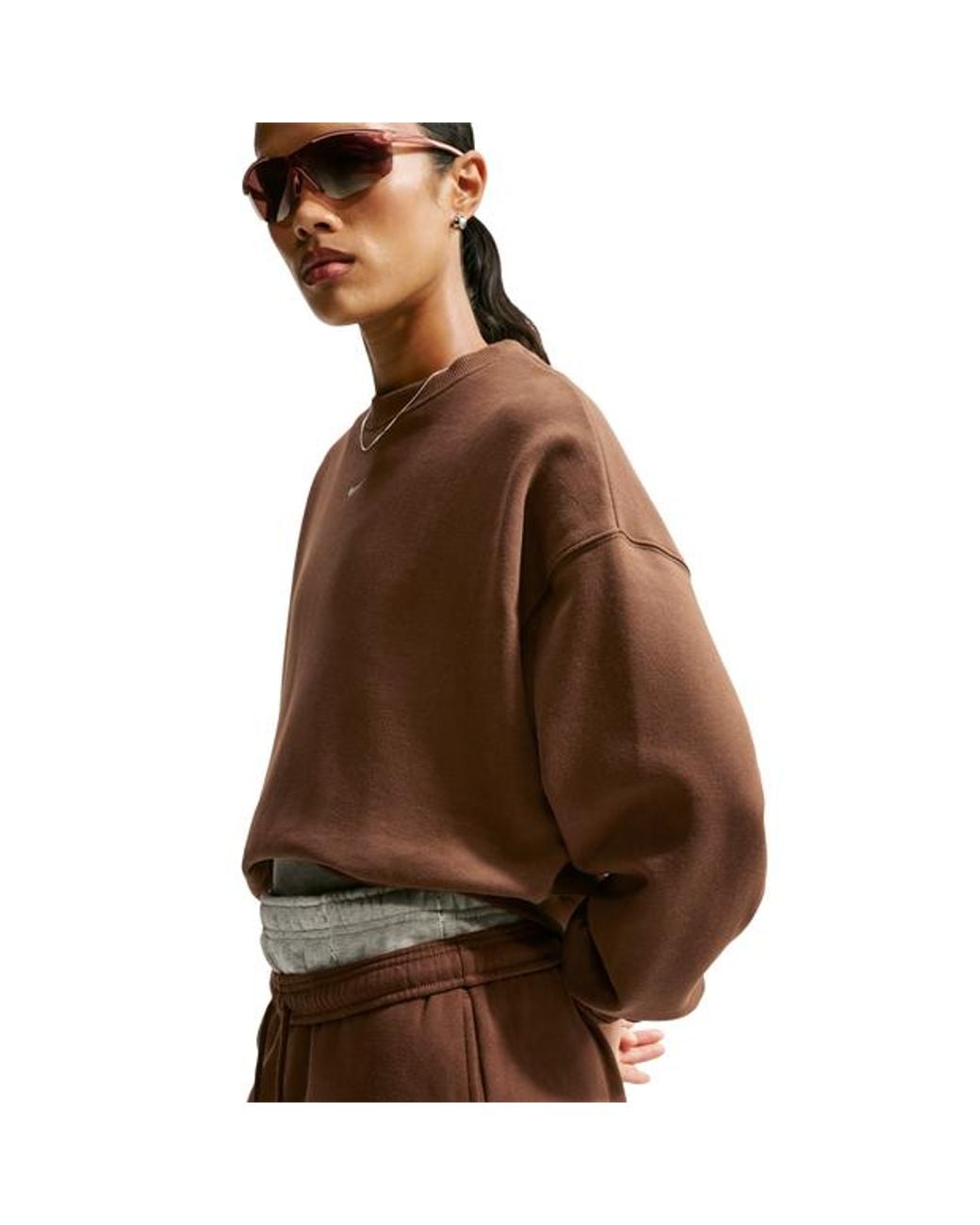 Nike Brown Fleece Track Tops