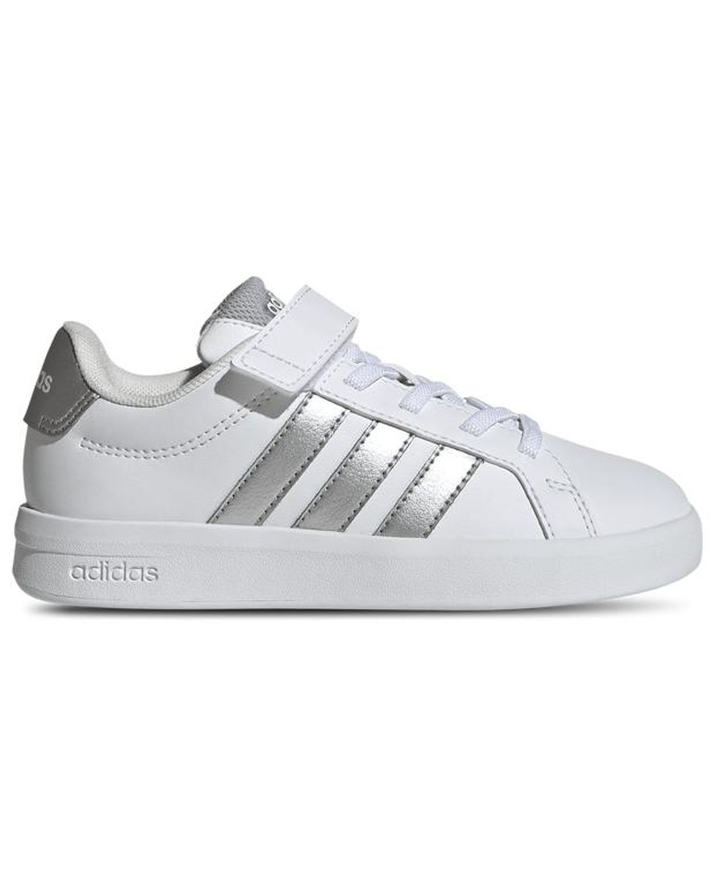 Adidas Gray Grand Court 3.0 Toddler Trainers