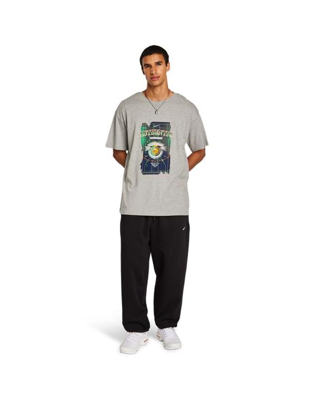 Nike Gray Peak T-Shirts for men