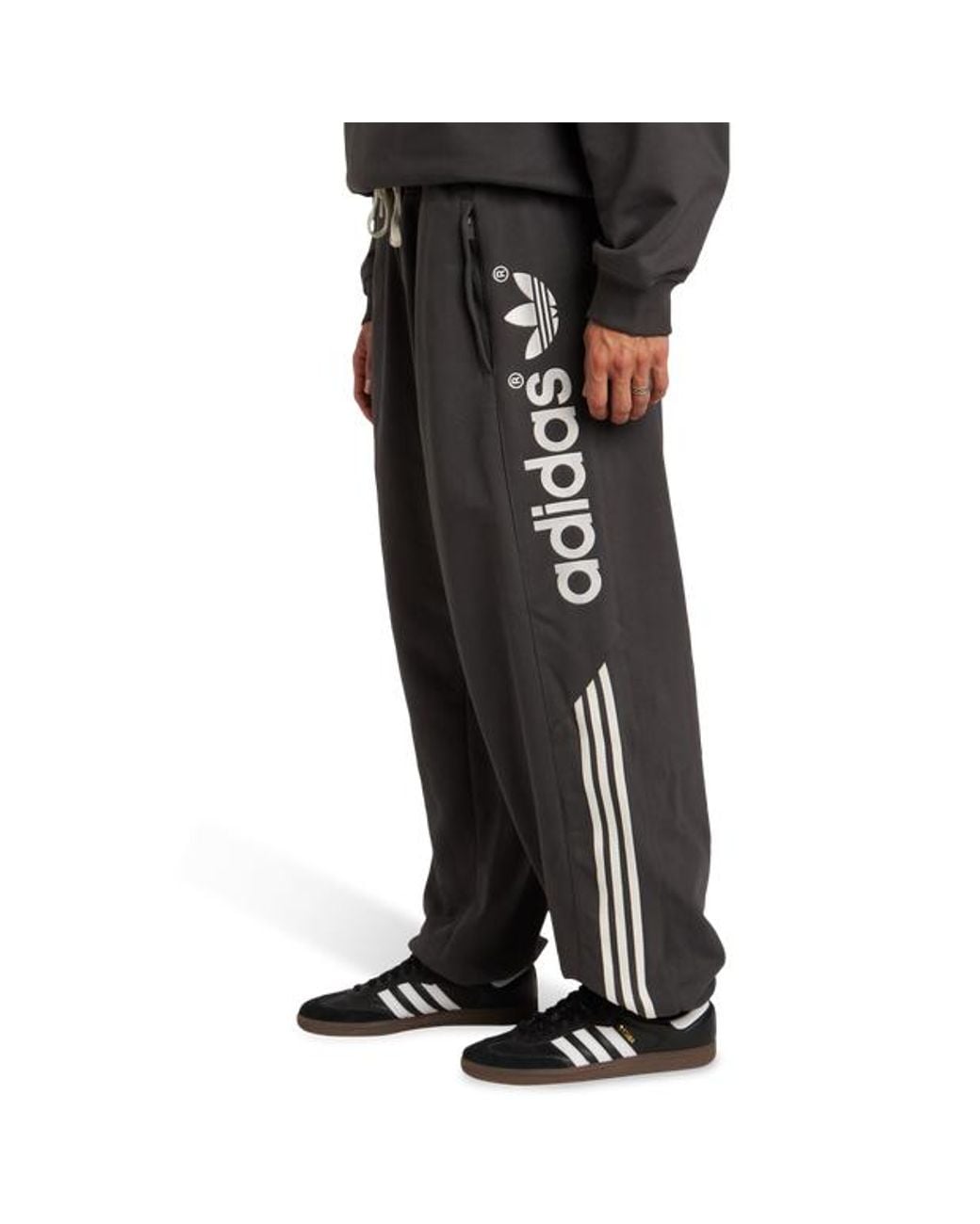 Adidas Black Linear Signature Pants for men