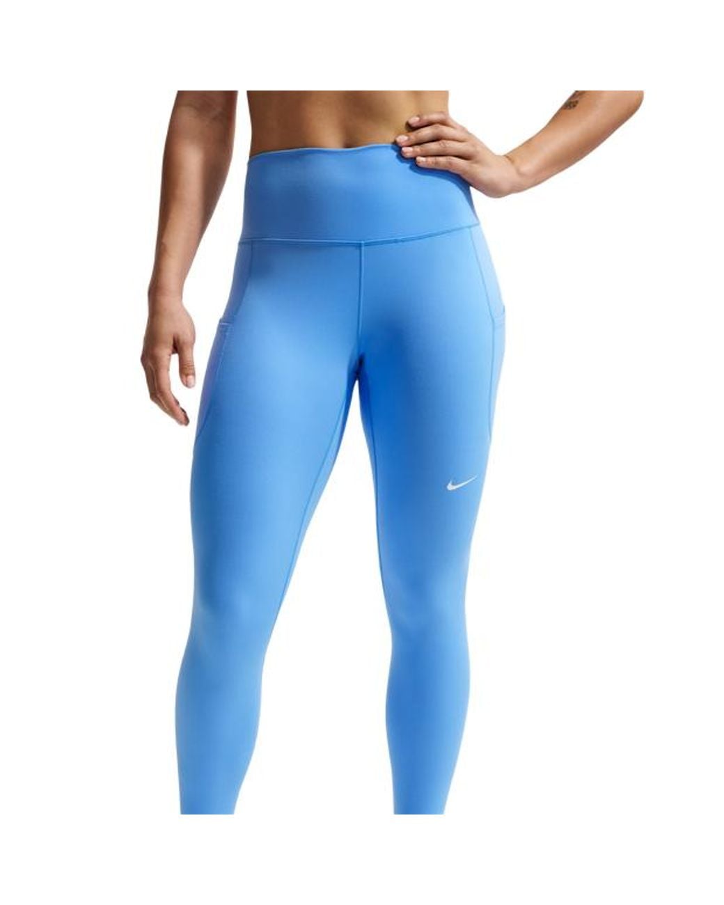 Nike Blue One High-Waisted 7/8 Leggings With Pockets Leggings
