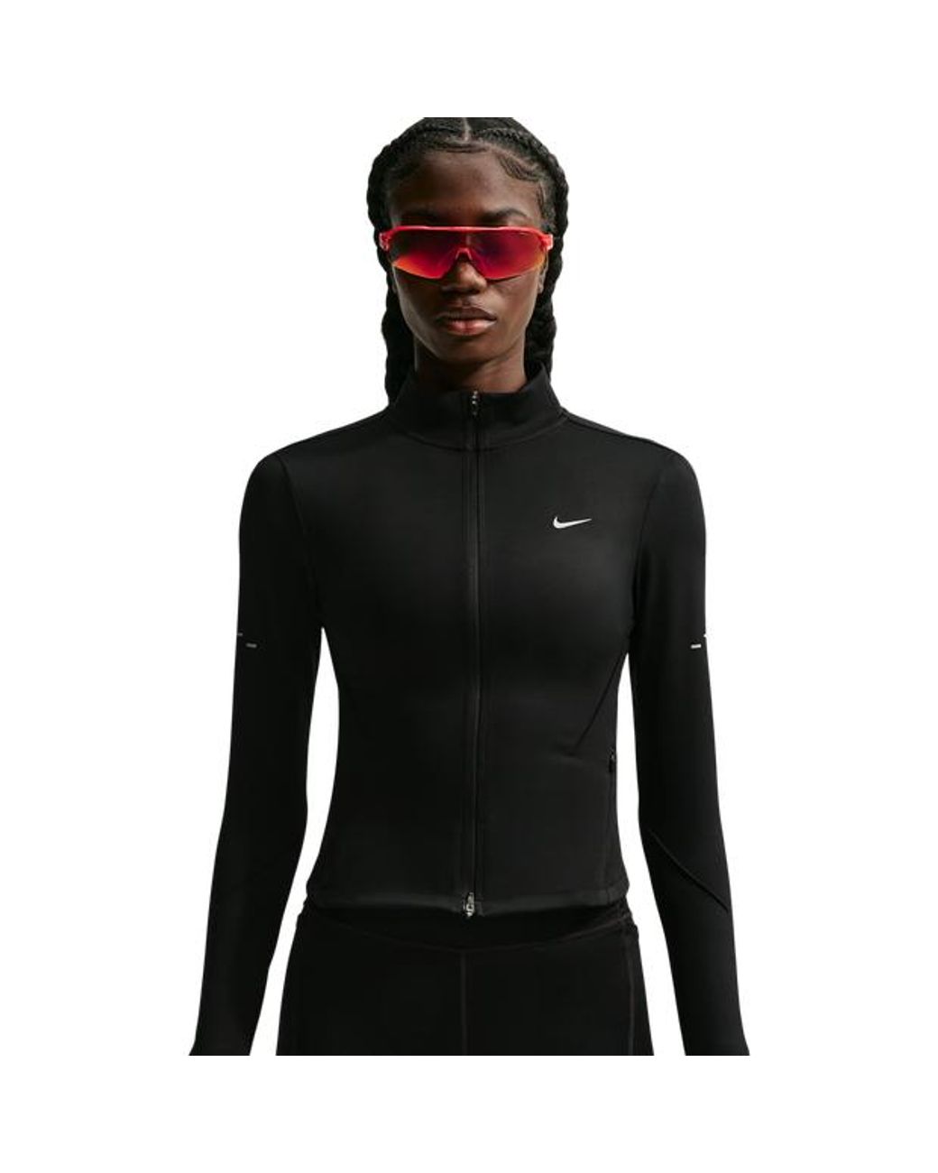 Nike Black Swift Dri-Fit Full-Zip Running Jacket
