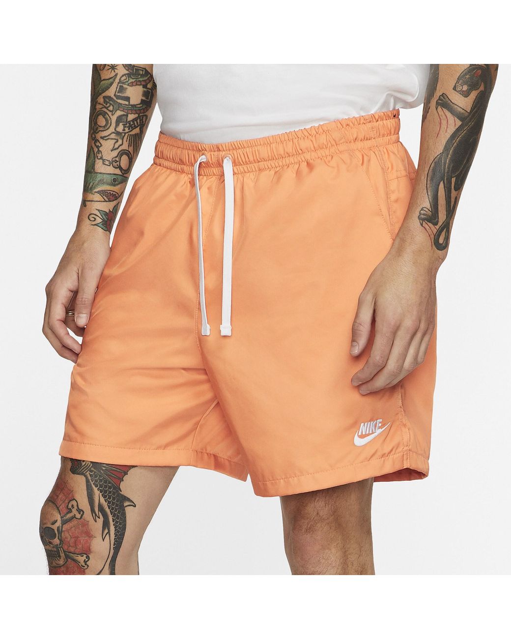 nike club essentials woven flow shorts pink