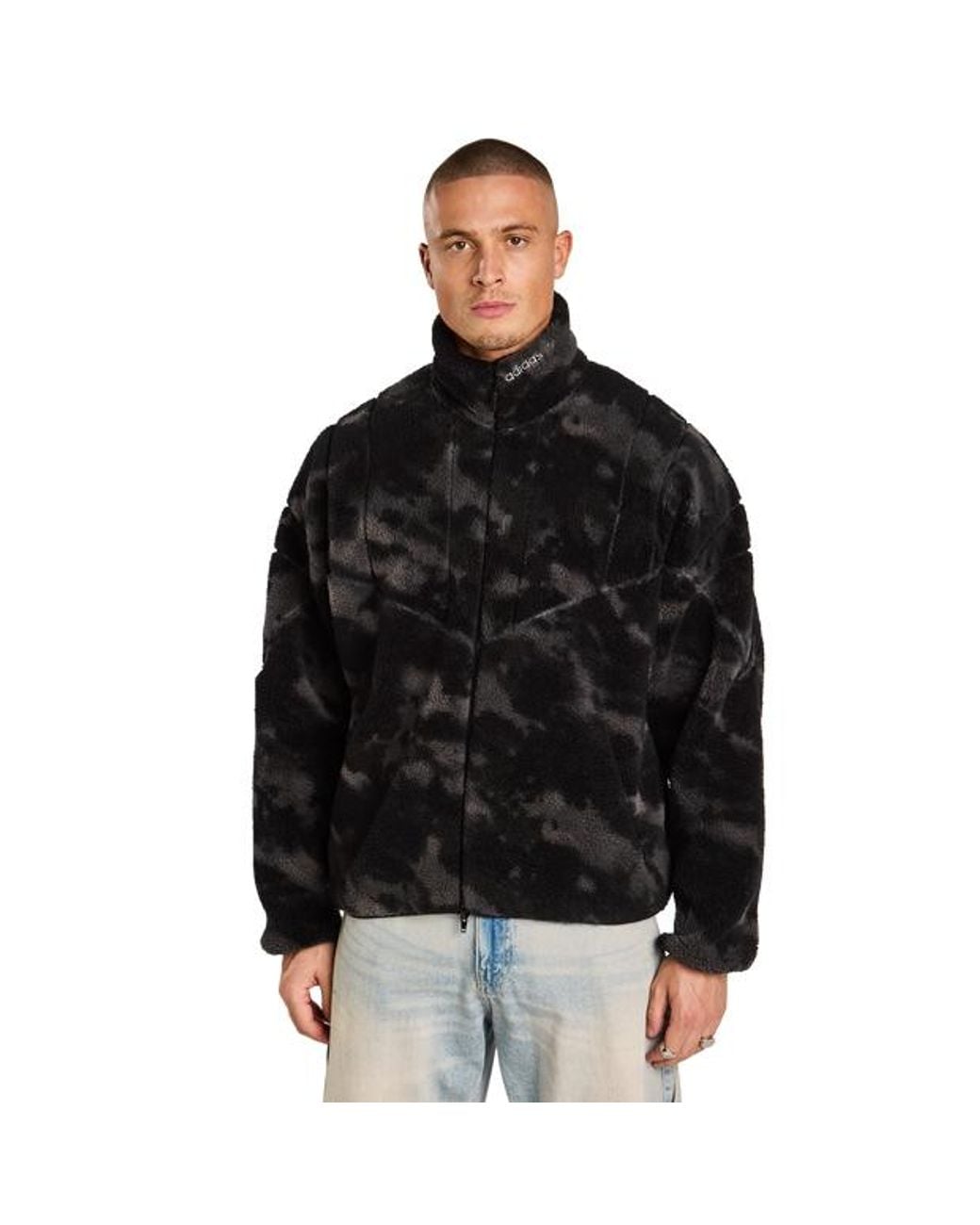 Adidas Black Camo Sherpa Jackets for men