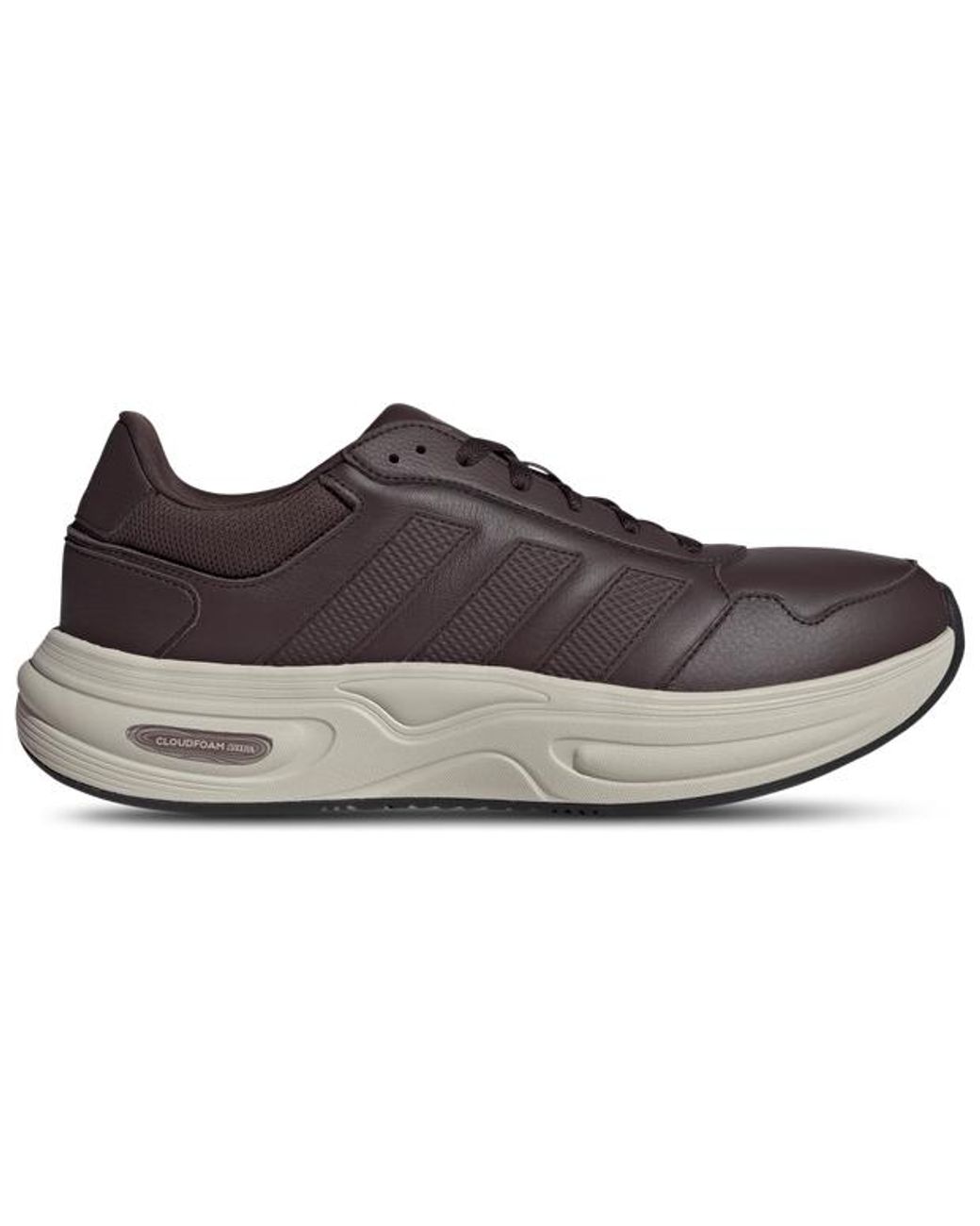 Adidas Gray Cloudfoam Cuxxion Leather Sneakers for men