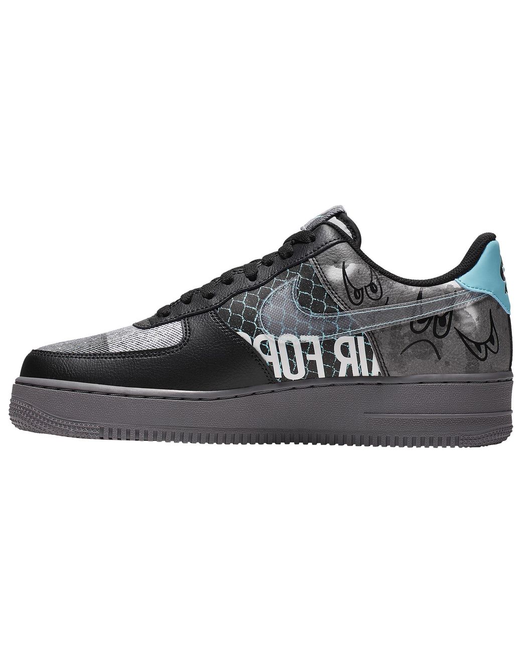 air force 1 low off noir pure platinum