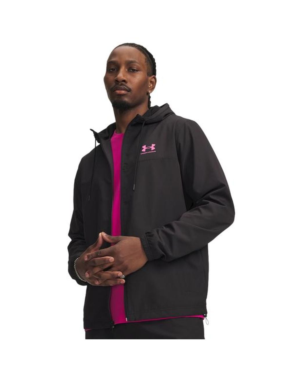 Under Armour Black Rival Track Tops for men