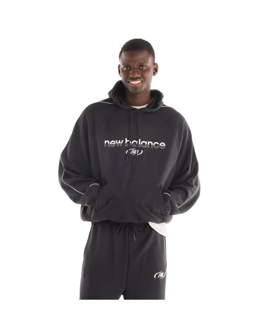 New Balance Black Trackside Sweatshirts for men