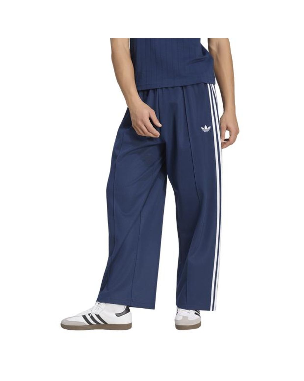 Adidas Blue Oversized Track Trousers Pants for men