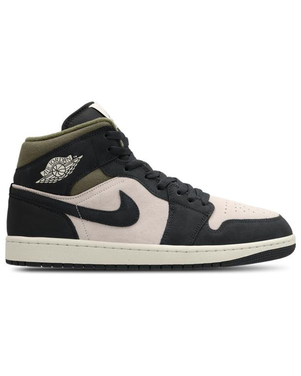 Nike Black Aj1 Mid Sneakers for men