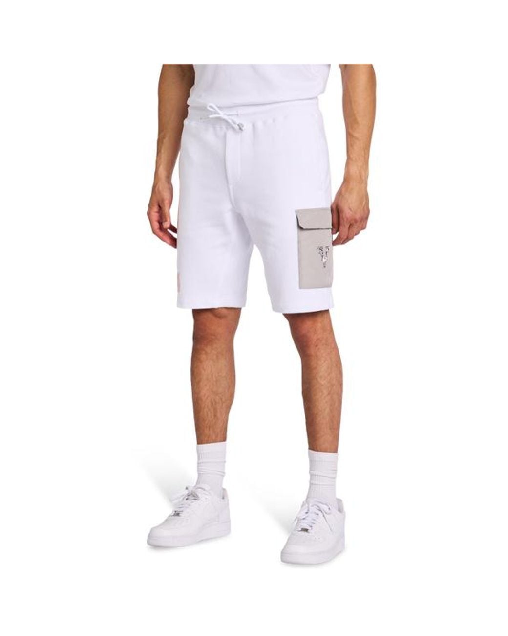 Vrunk White Cristal Shorts for men