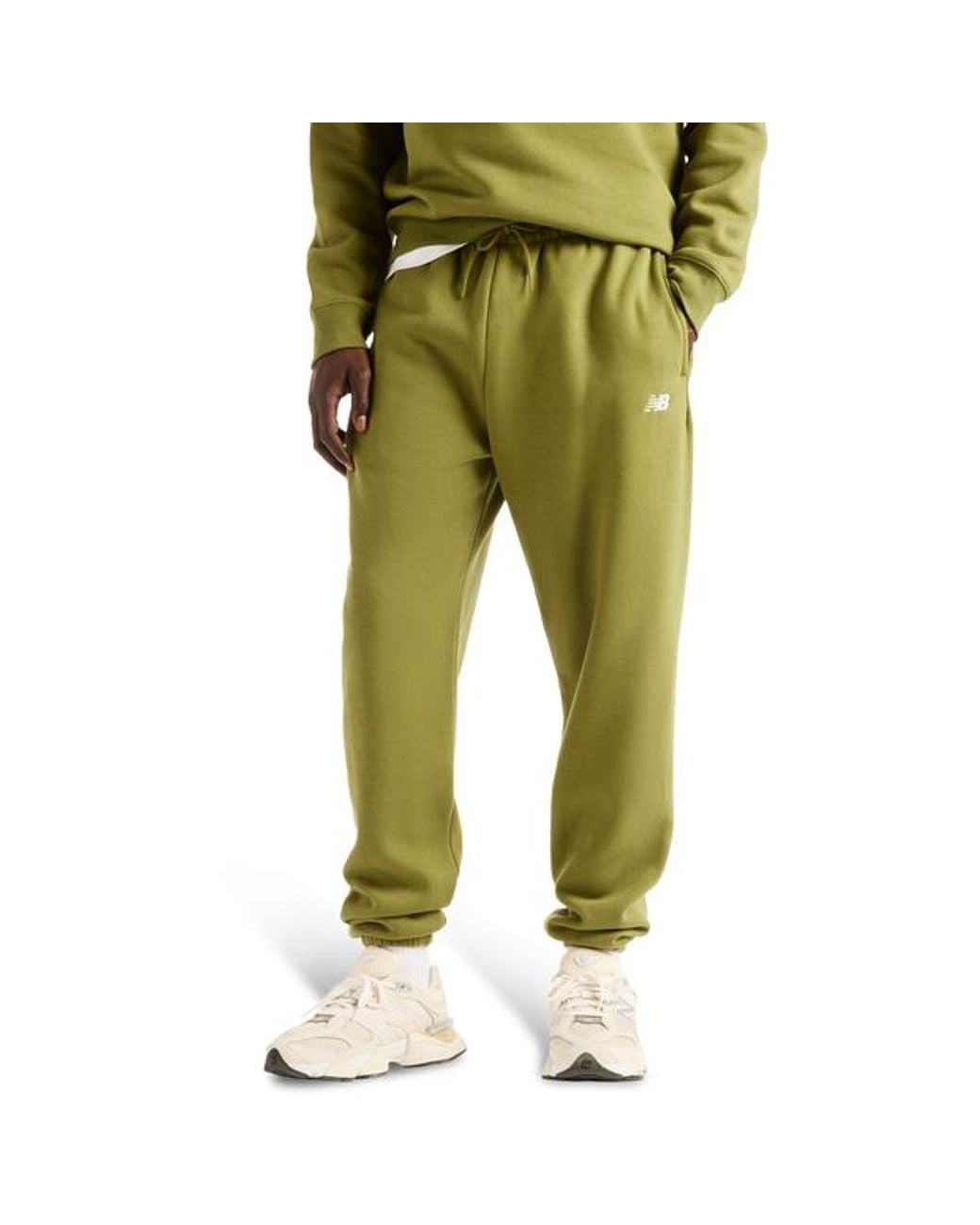 New Balance Green Fleece Pants for men
