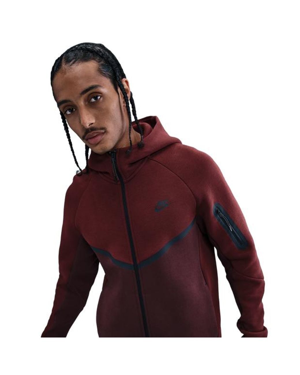 Nike Red Tech Fleece Hoodies for men
