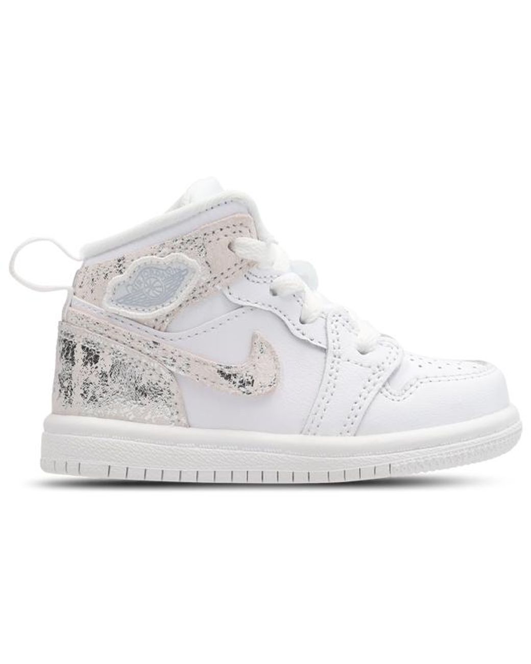 Nike White Aj1 Mid Baby Shoes
