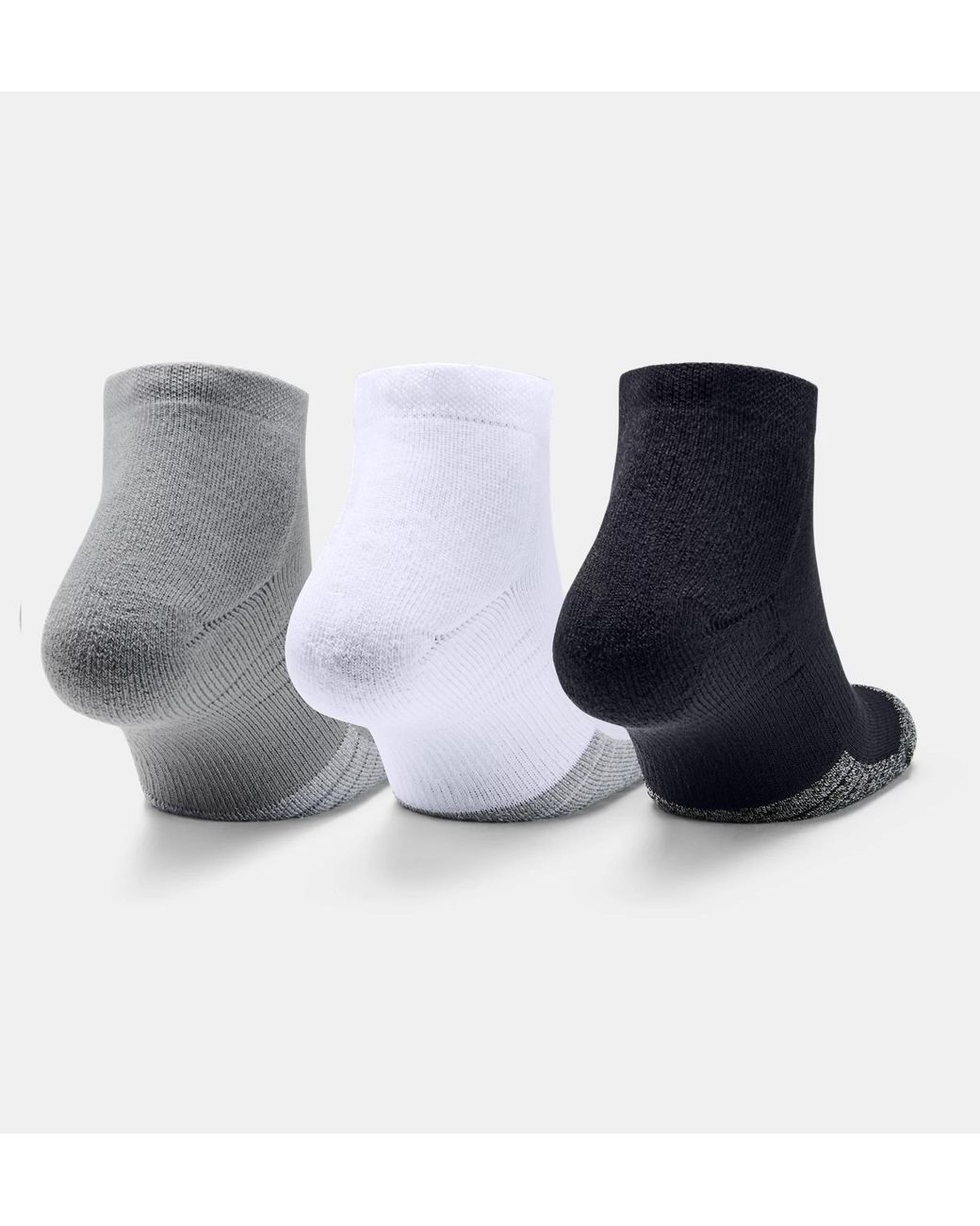 Under Armour Heatgear Lo Cut Socks (3 Pairs) in Gray for Men | Lyst