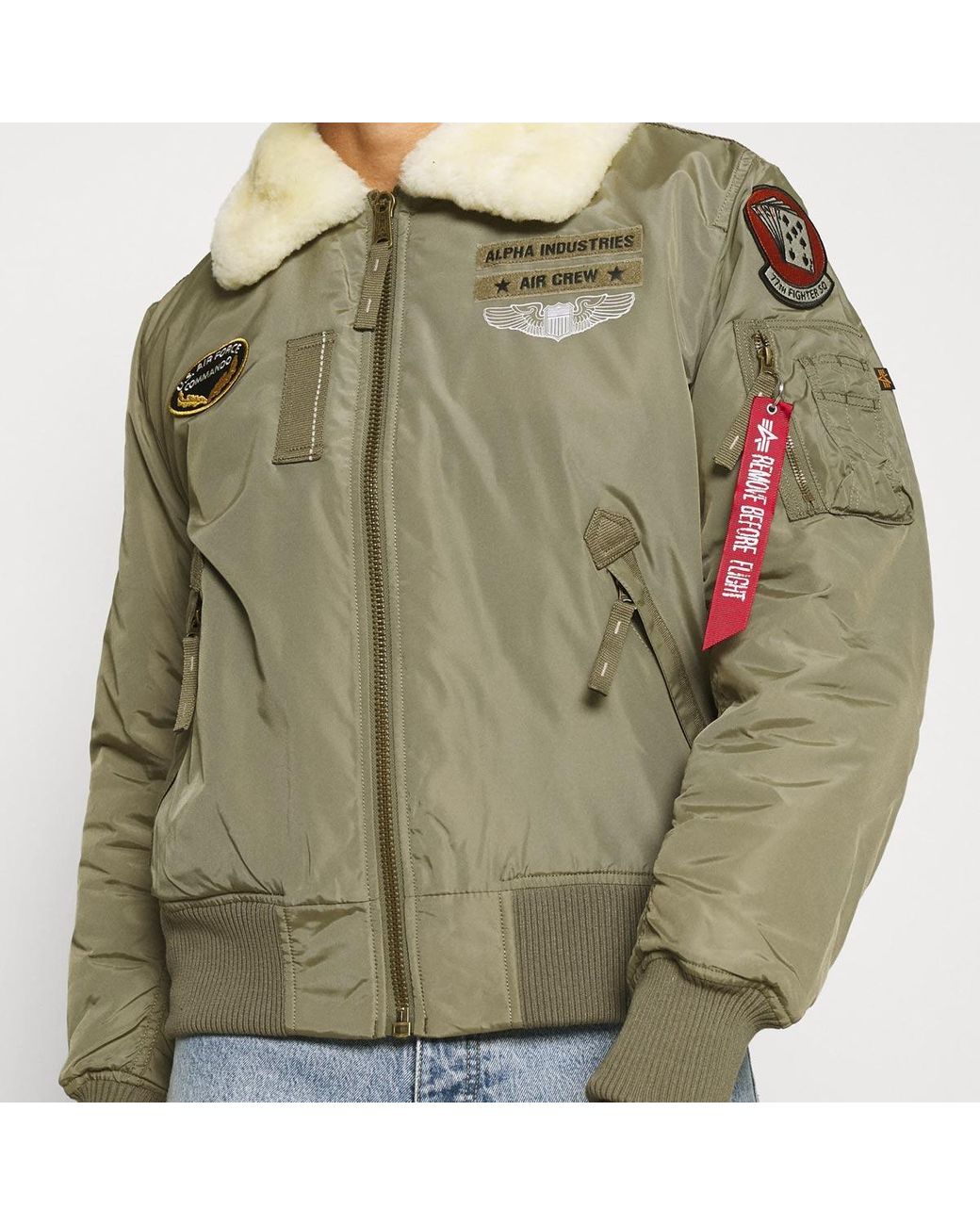 Alpha Industries Injector Iii Air Force Jacket in Green for Men | Lyst