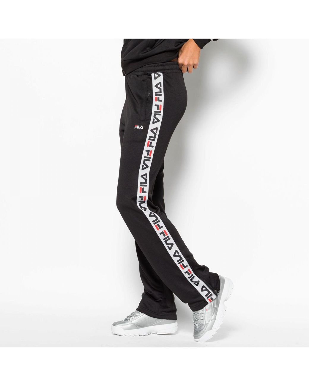 Fila Thora Track Pants in Black | Lyst