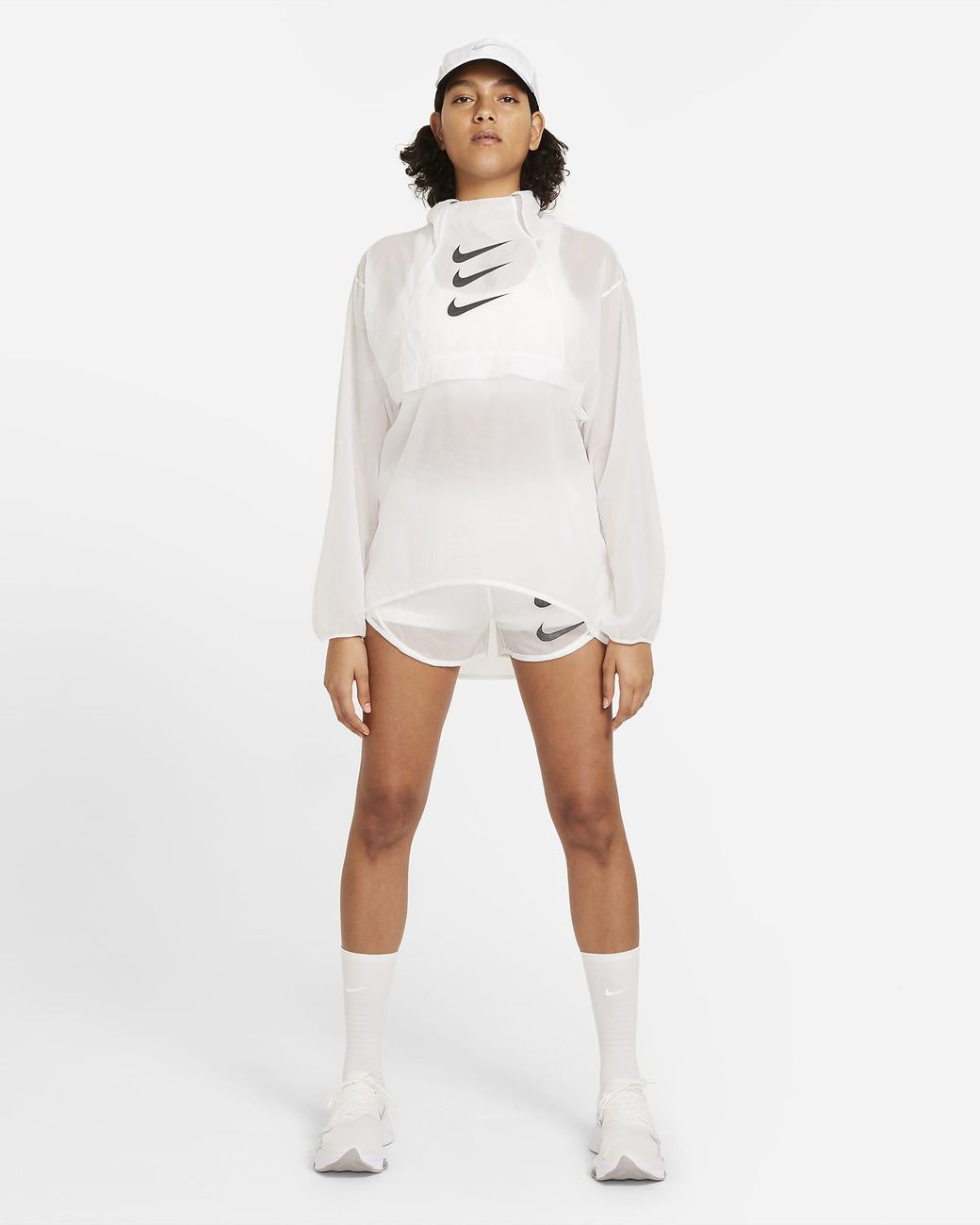 Nike Run Division Packable Jacket in White | Lyst