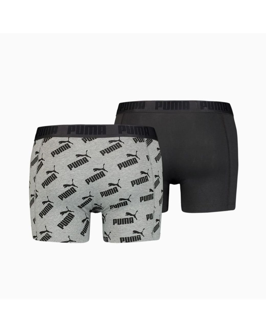 PUMA All-over-print Logo Boxers (2 Pack) in Black for Men | Lyst
