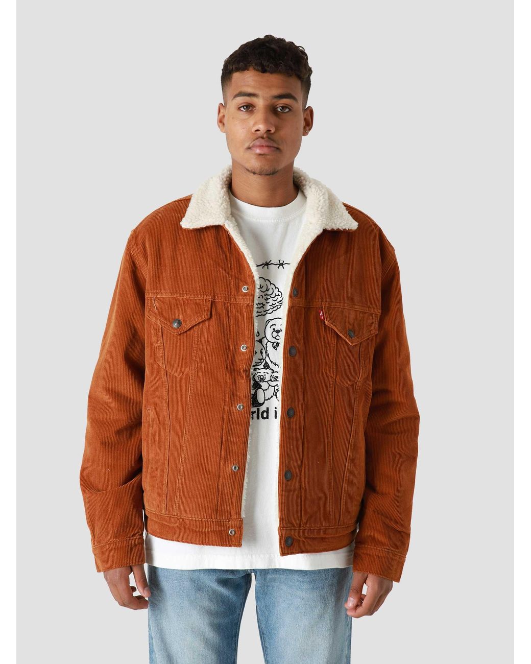 Vintage Fit Sherpa Trucker Jacket 