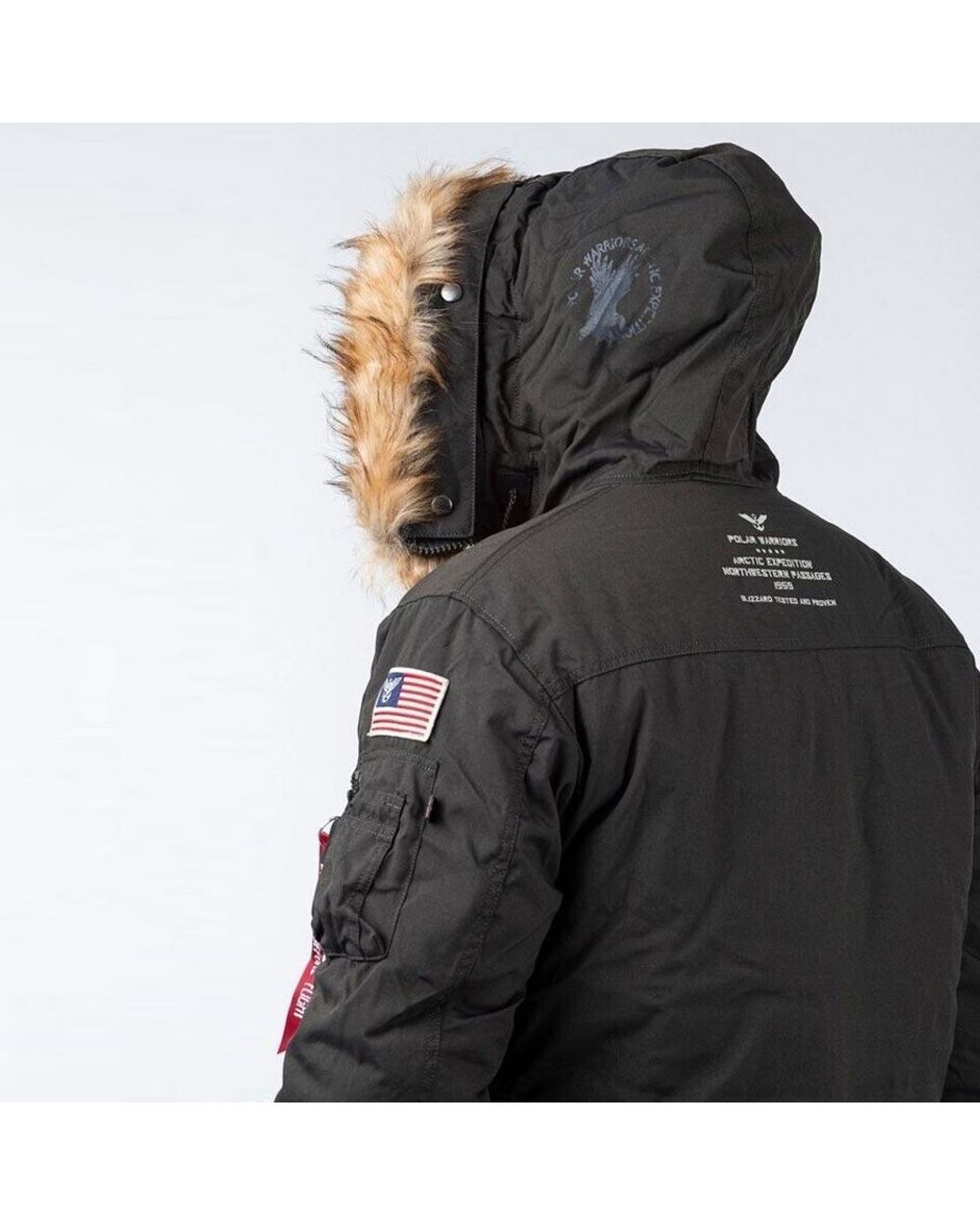 Alpha Industries Polar Jacket in Black for Men | Lyst