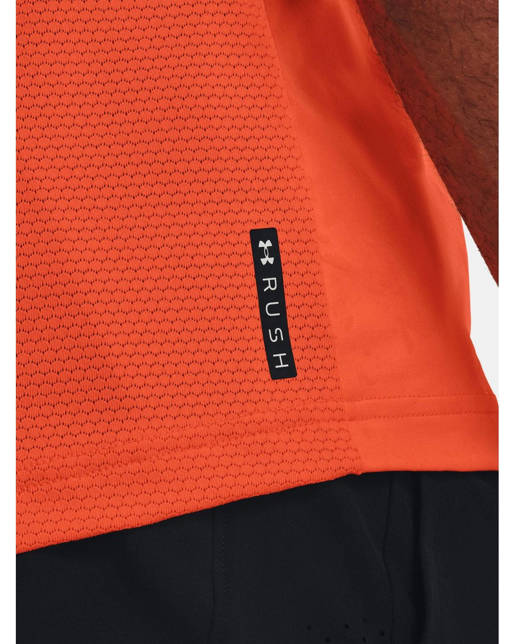 Under Armour Ua Rush 2.0 Emboss Ss T-shirt in Orange for Men | Lyst