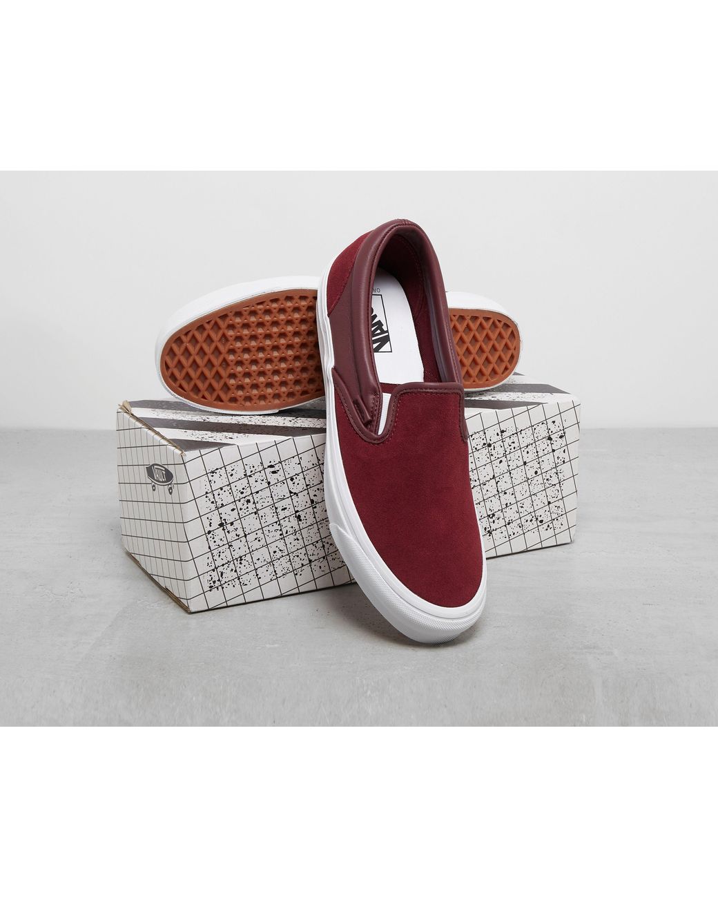 Vans suede fur slip on shop