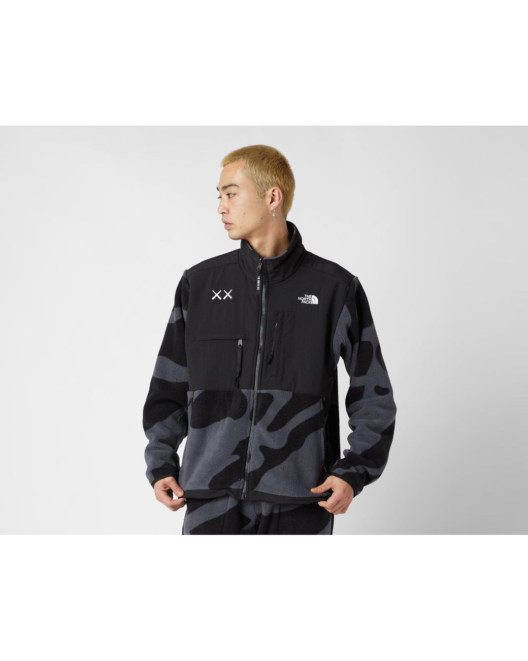 The North Face X Xx Kaws 1995 Denali Jacket in Black for Men | Lyst UK