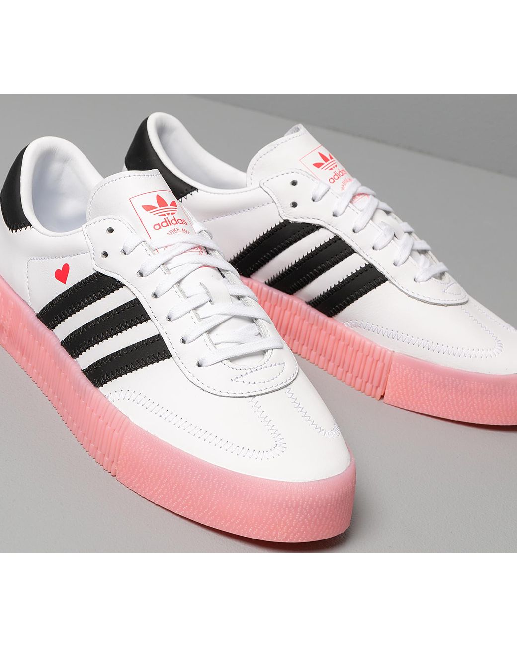 Muestra laberinto recompensa adidas Originals Adidas Sambarose W Ftw White/ Core Black/ Glow Pink | Lyst