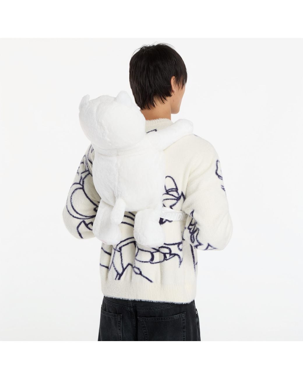 RIPNDIP Lord Nermal Plush Backpack in White | Lyst