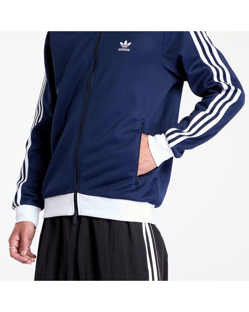 Adidas Originals Jas Adidas Adicolor Classic Beckenbauer Track Top in het Blue voor heren