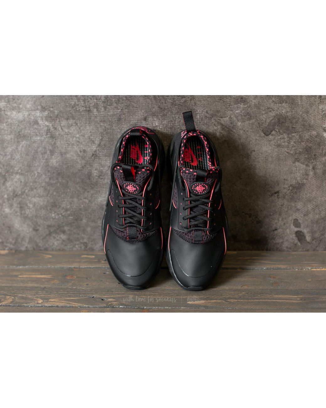 Nike Air Huarache Run Ultra Se Black/ Solar Red-black for Men | Lyst