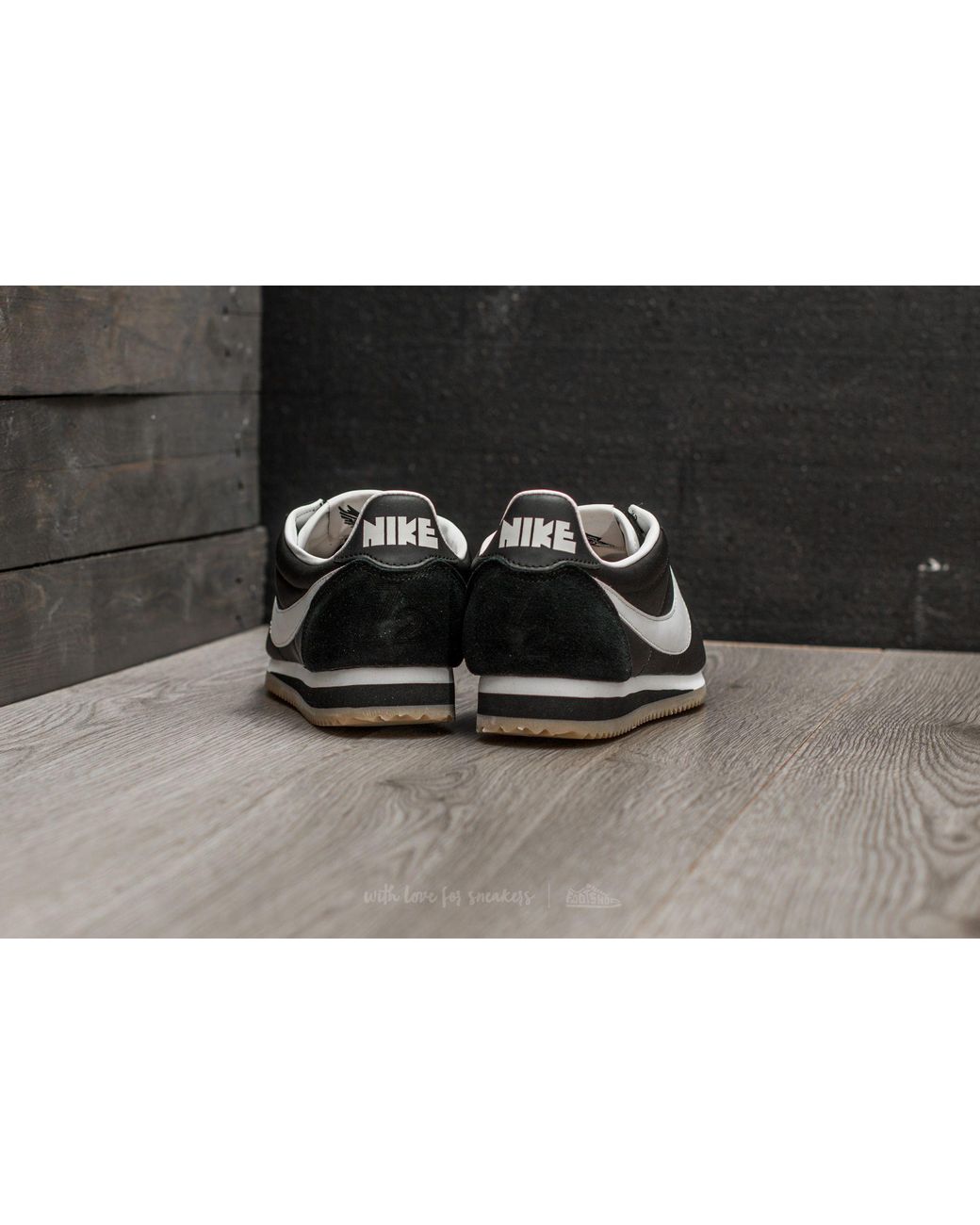 Nike Classic Cortez Nylon Premium Black/ Sail-gum Light Brown for Men | Lyst