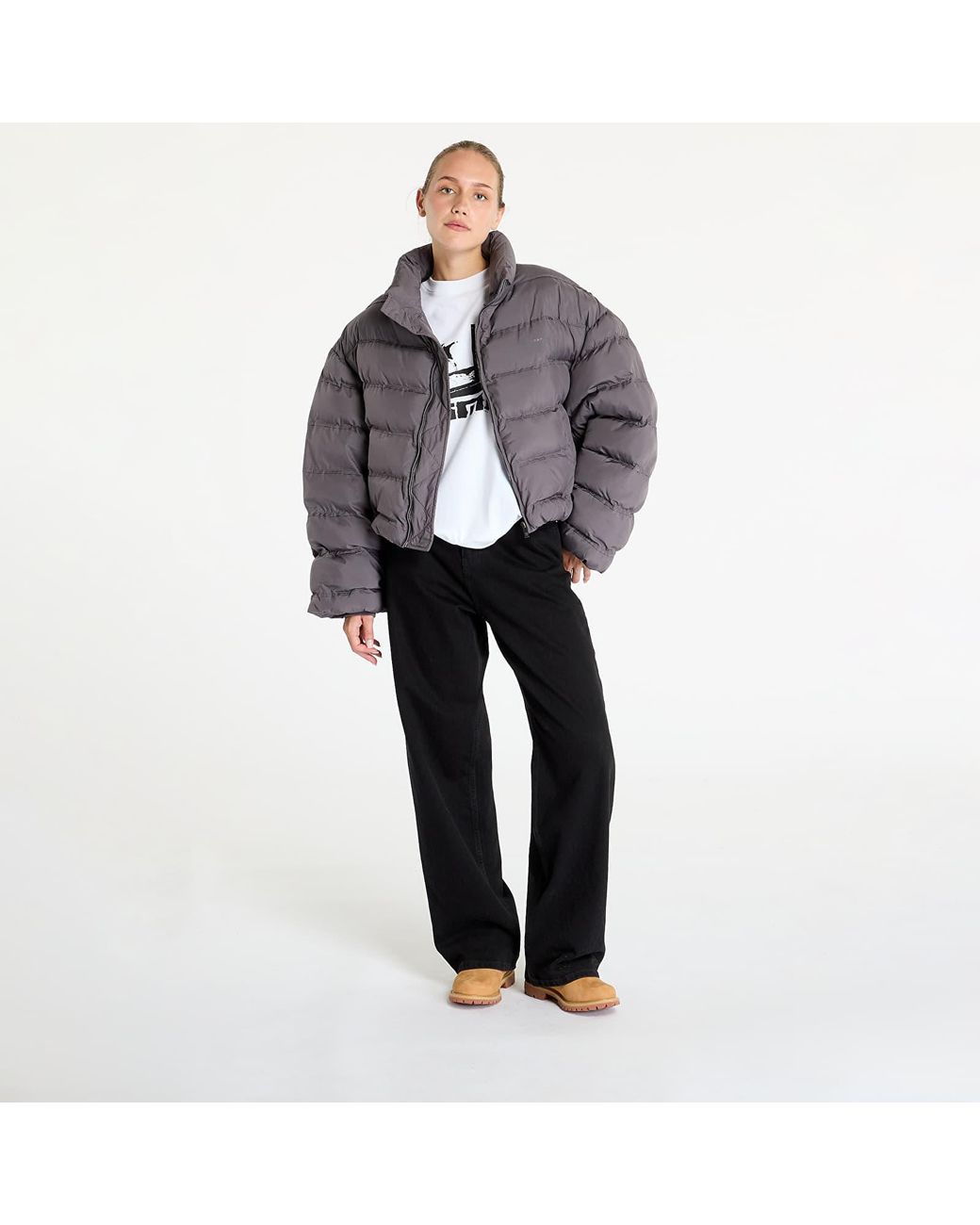Daily Paper Gray Jacket Sela Puffer Jacket
