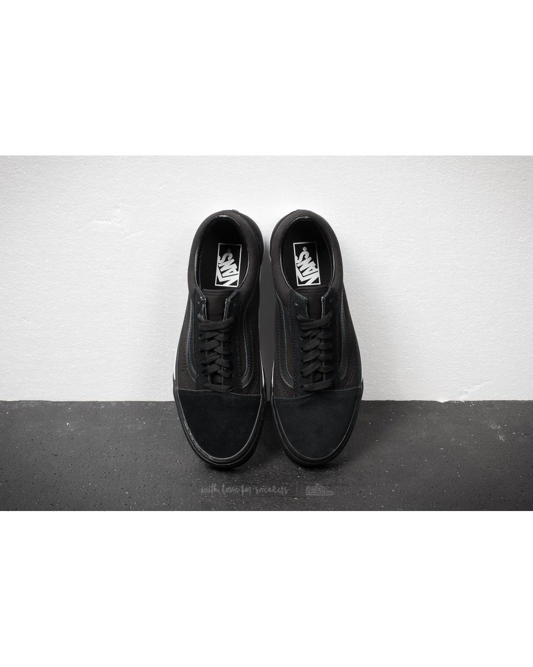 Vans Canvas Old Skool (mono Bumper) Black/ True White for Men | Lyst