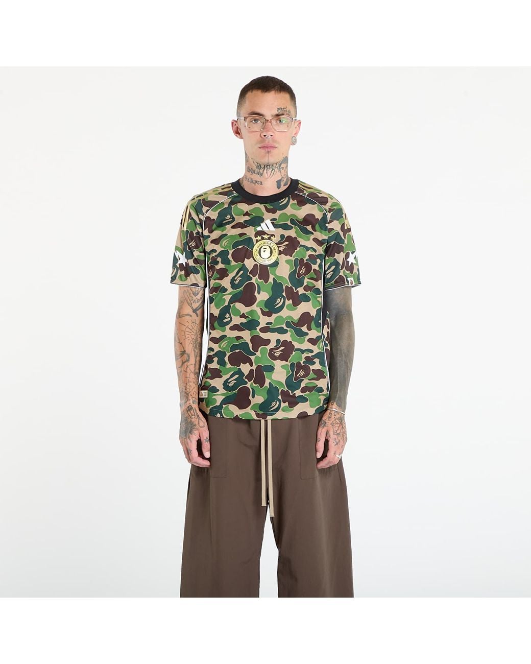 adidas×BAPE ジャージ トップス Crew Green Lサイズ adidas Originals Adidas X Bape Jersey Top in Green for Men | Lyst
