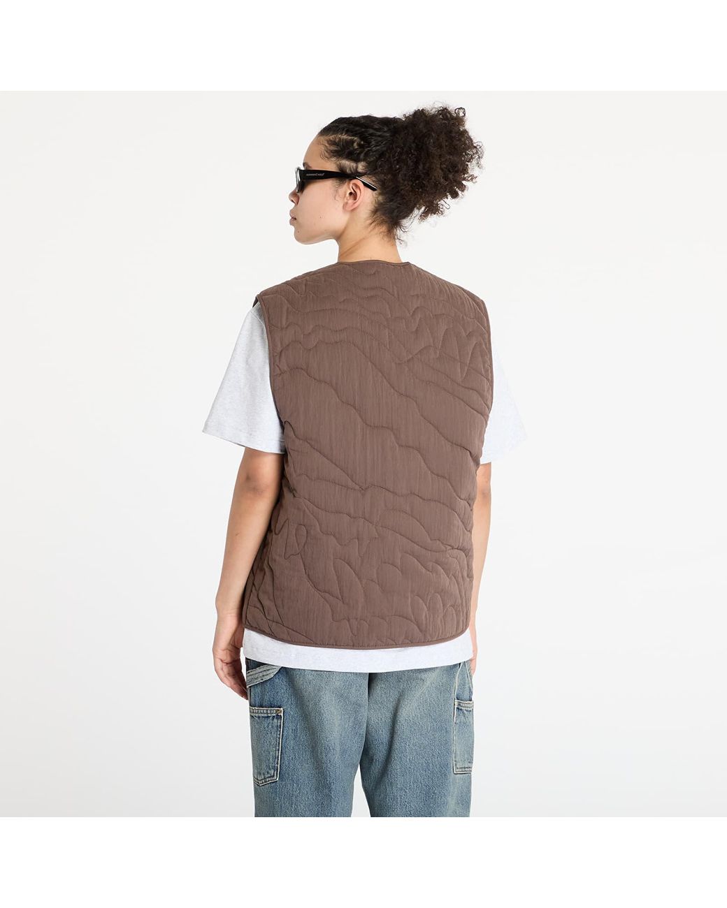FTSHP Lining Quilted Vest in het Brown