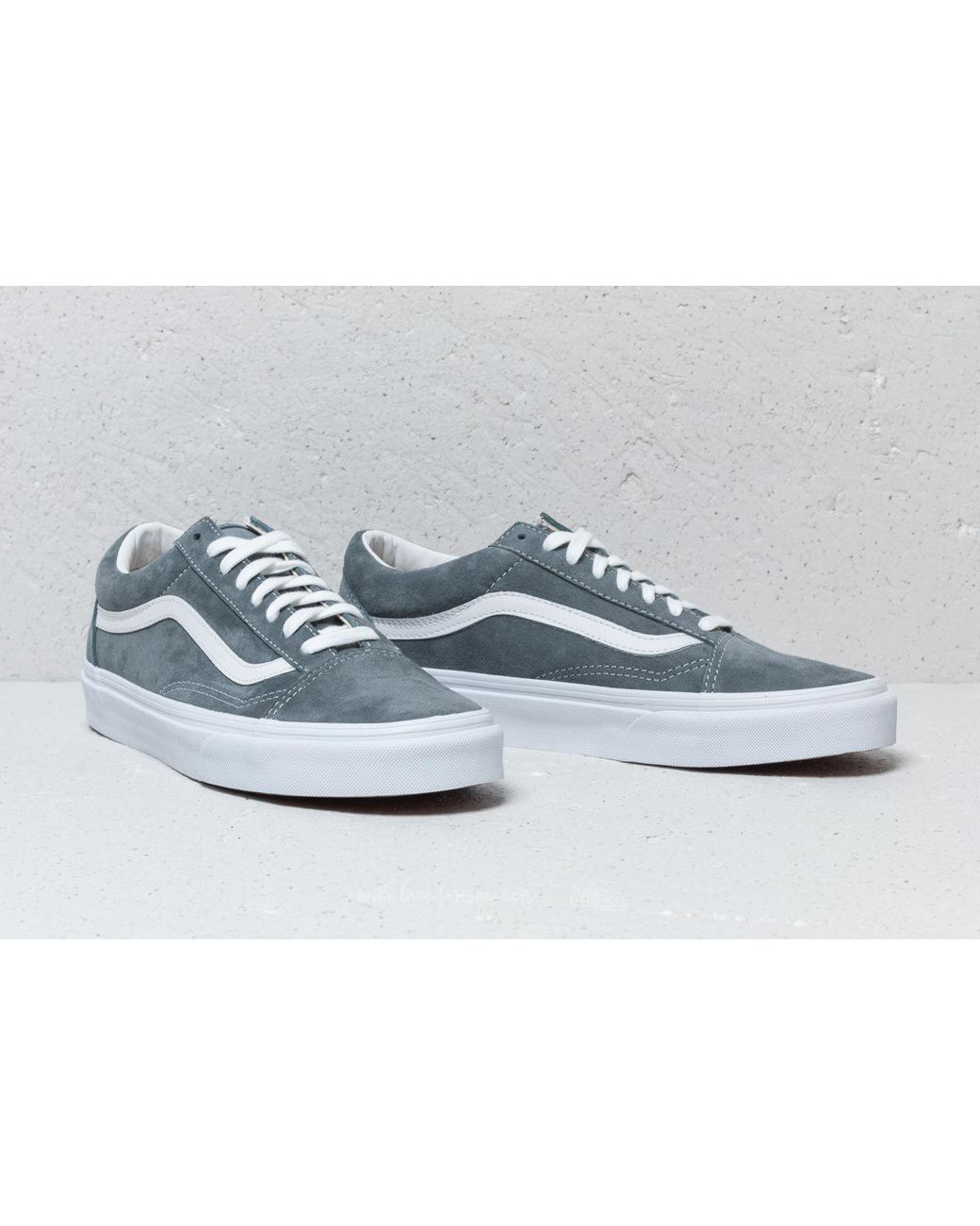 Vans Canvas Old Skool (pig Suede) Stormy Weather/ White for Men | Lyst