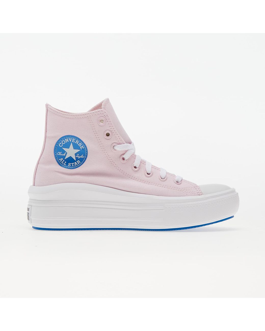 Converse Chuck Taylor All Star Move Pink Foam/ Digital Blue/ White | Lyst