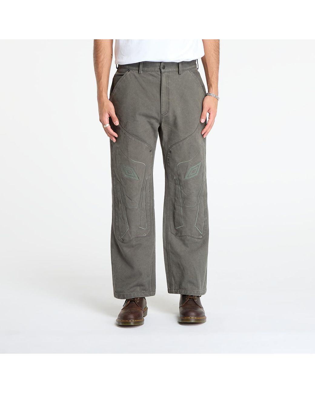 Umbro Gray Pants Shinguard Canvas Pants for men