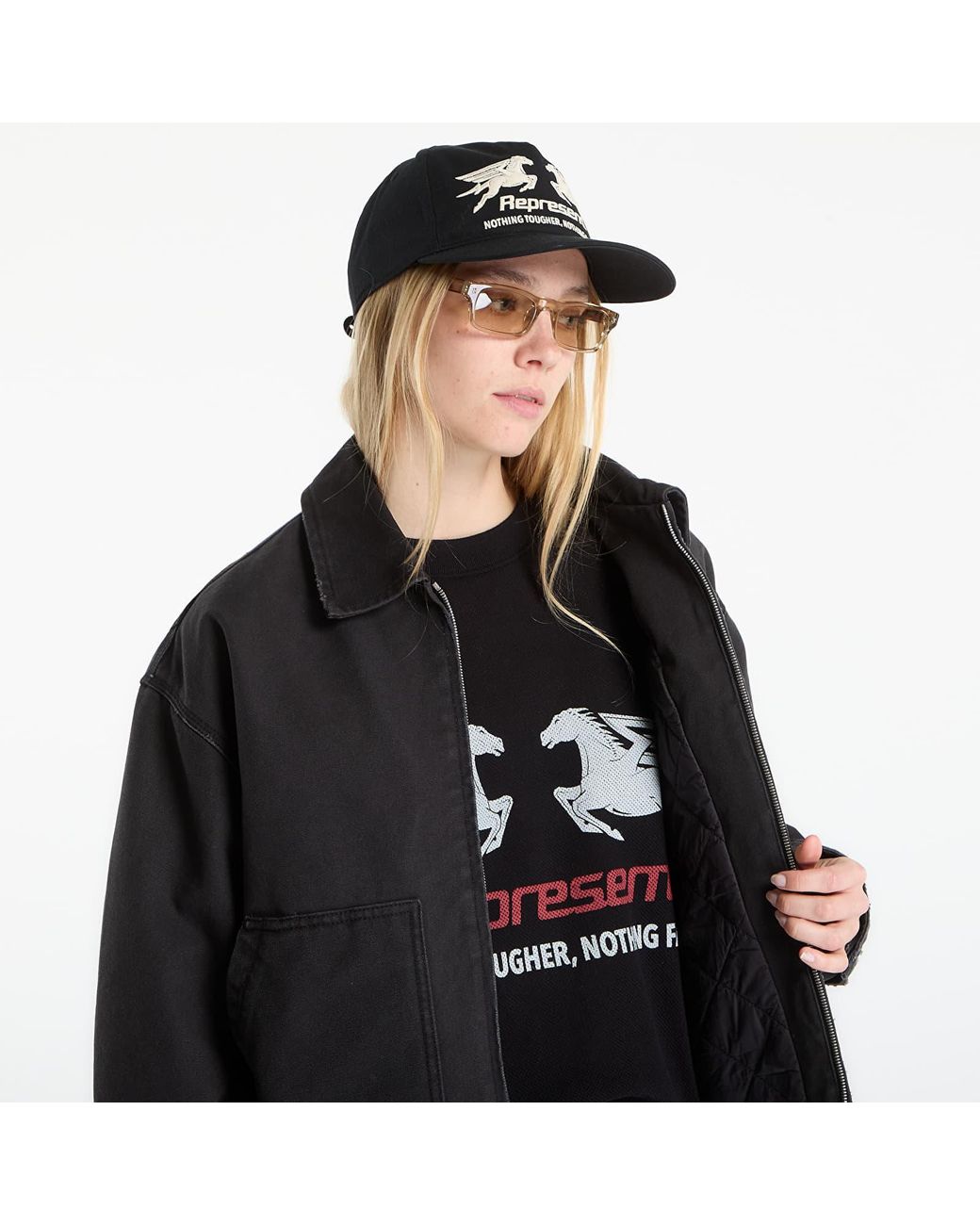 Represent Jas Worker Jacket in het Black
