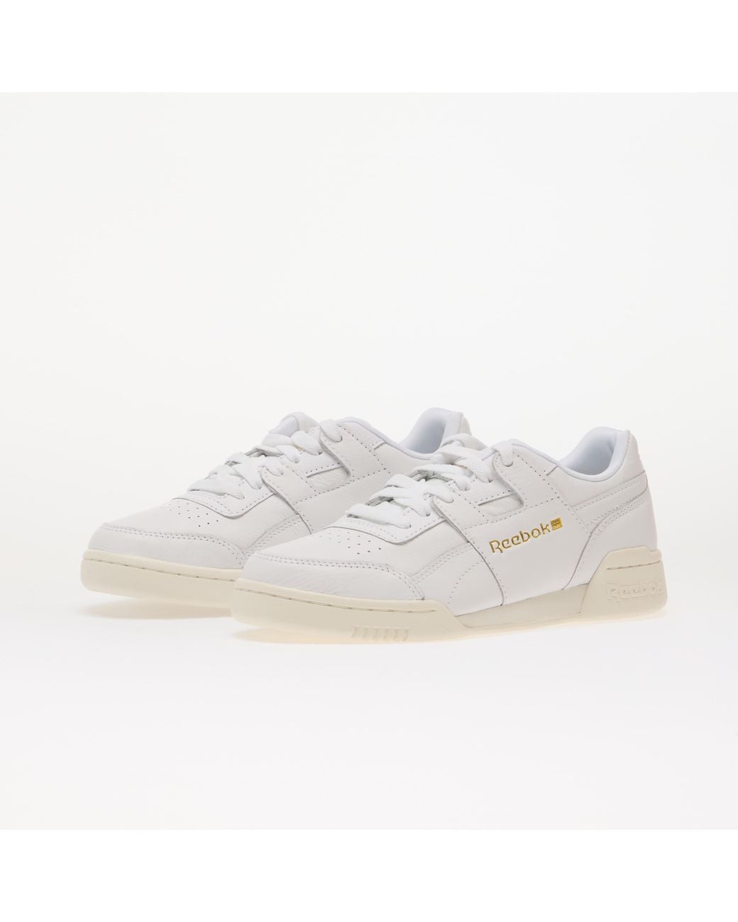 Reebok White Workout Plus Sneakers