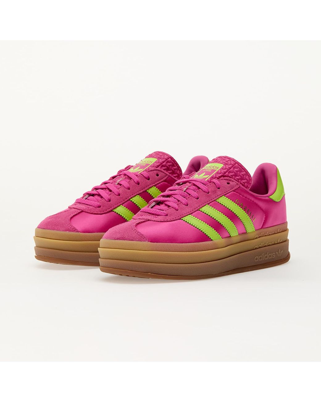 Adidas Originals Sneakers Adidas Gazelle Bold W Selufu/ Solar Slime/ Metallic Eur in het Pink