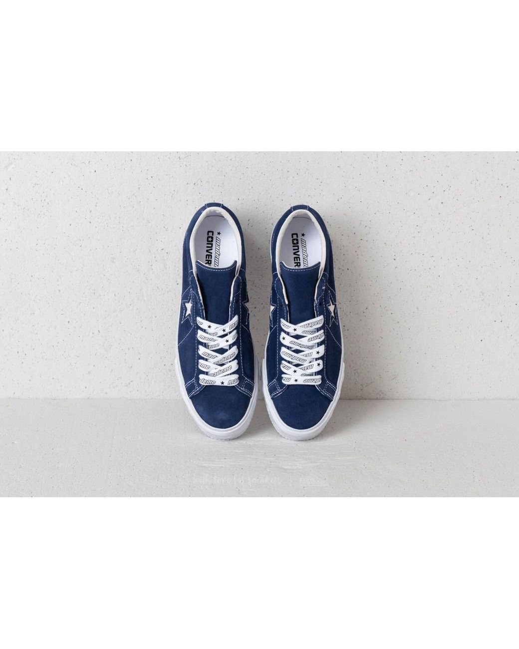 Converse Rubber X Mademe One Star Platform Ox Medieval Blue | Lyst