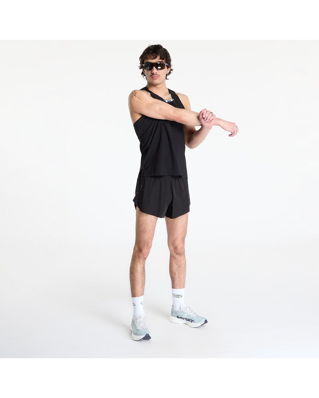 Soar Running Advanced Top in het Black voor heren