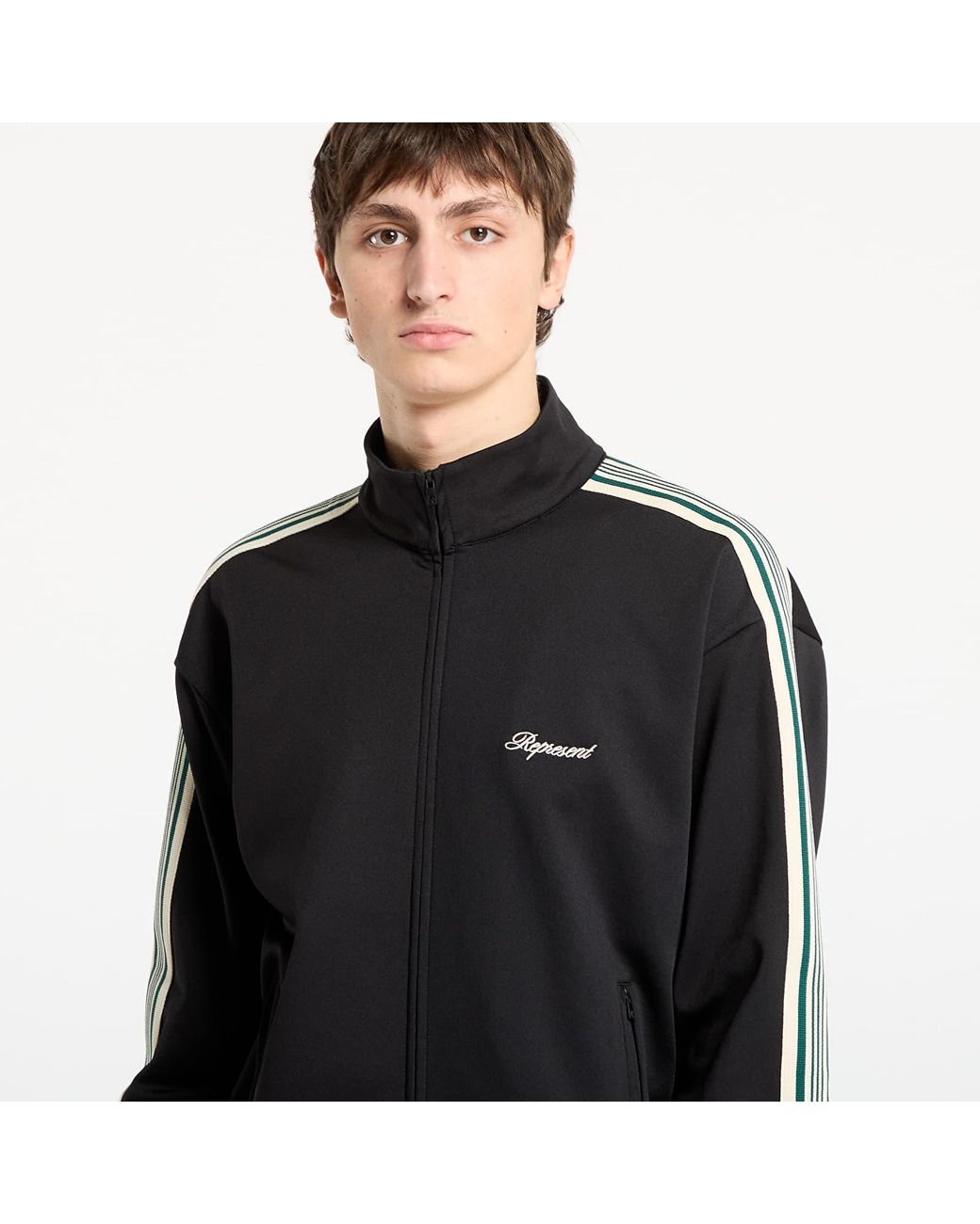 Represent Jas Taped Track Jacket in het Black