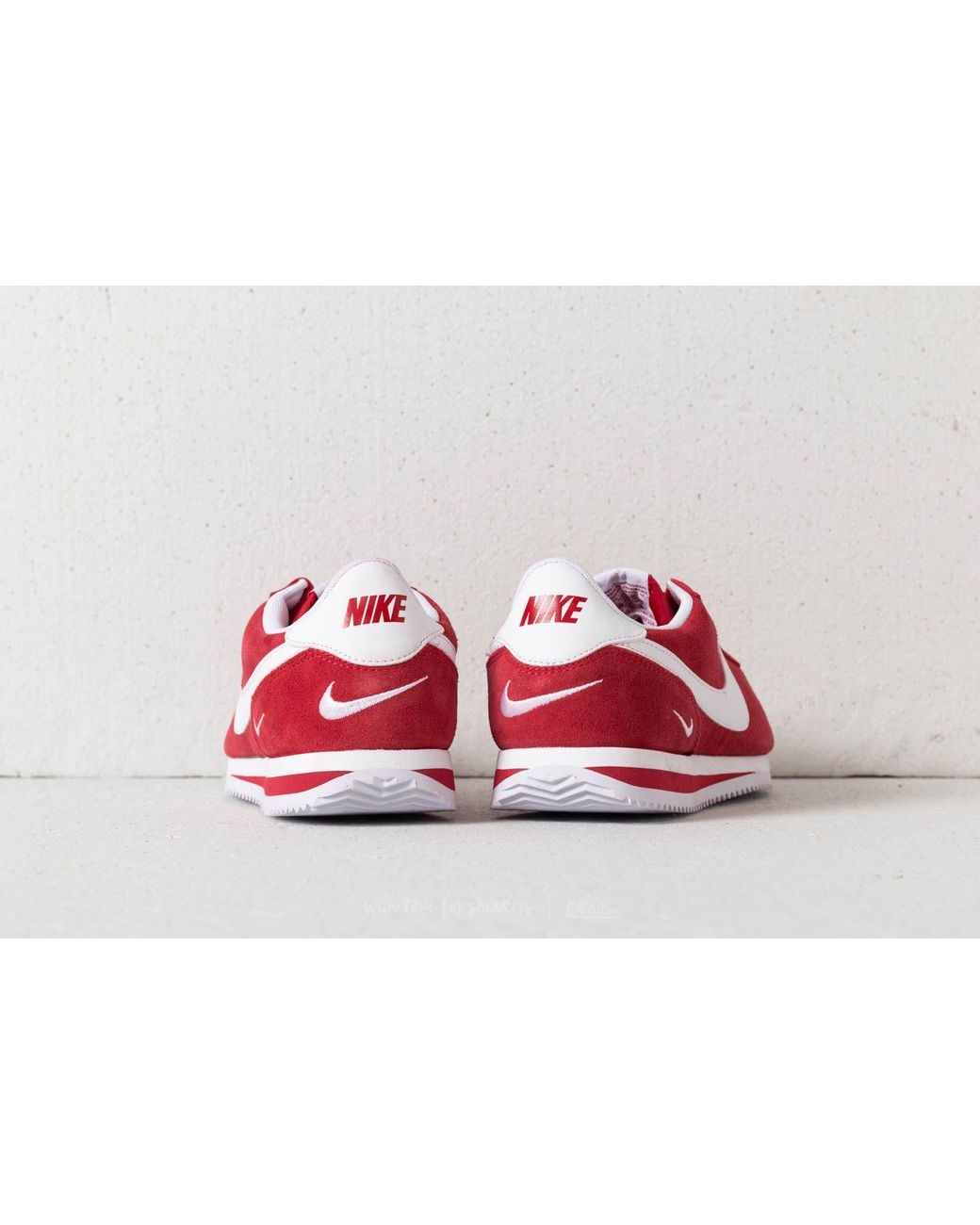 Nike Suede Cortez Basic Se Gym Red/ White for Men | Lyst